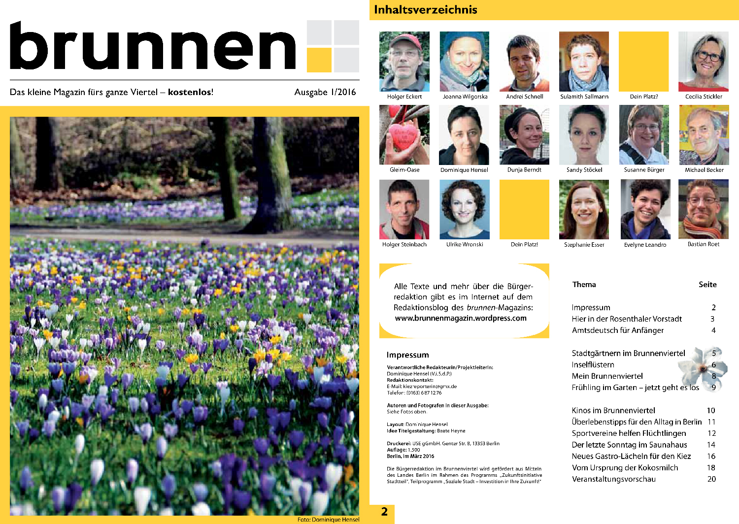 Neues Kiezmagazin: Die Frühlingsausgabe ist da!