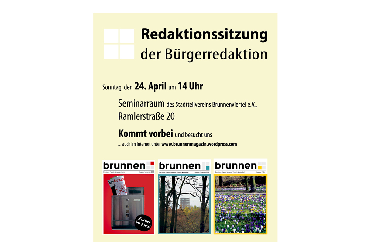 Redaktionssitzung in der Ramlerstraße
