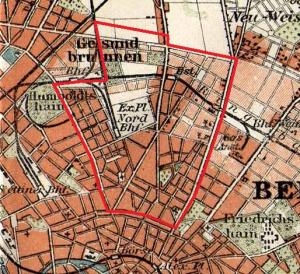 Die Vorstadt 1831-1920. Foto: Bibliographisches Institut in Leipzig – www.alt-berlin.info