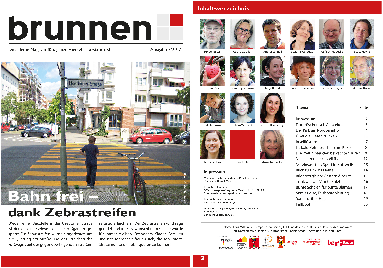 Neues Kiezmagazin: Bahn frei – dank Zebrastreifen