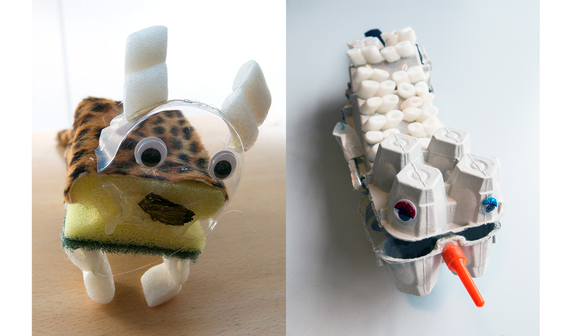 Mit Resten basteln in der Medienwerkstatt