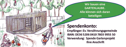Hinweis auf das Spendenkonto