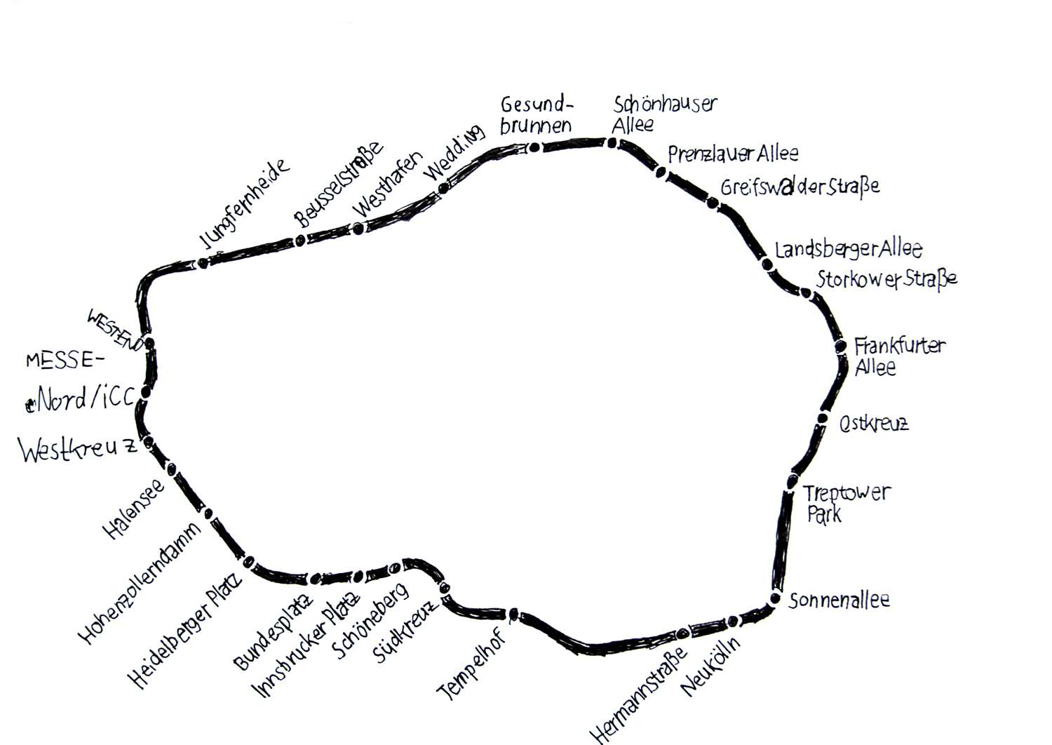 Von Gesundbrunnen nach: Tempelhof