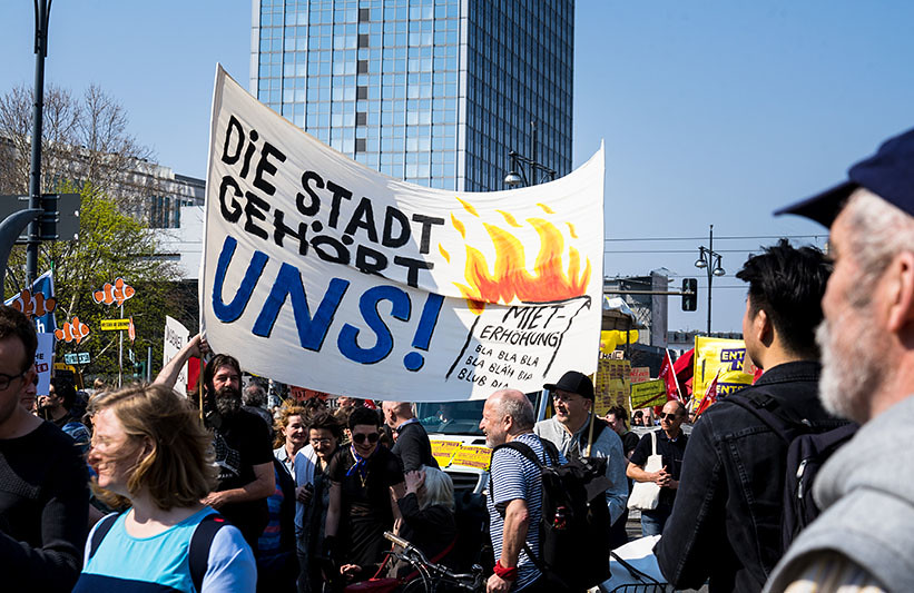 Kiezredaktion bei Mietendemo