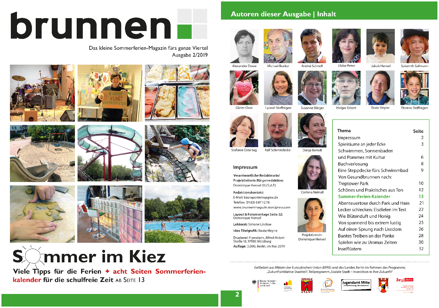 Neues Kiezmagazin: Sommer im Kiez
