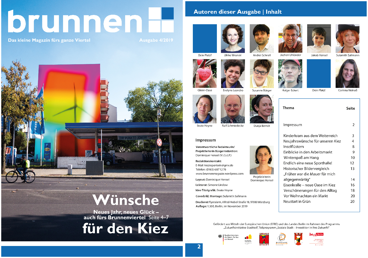 Neues Kiezmagazin: Wünsche für den Kiez