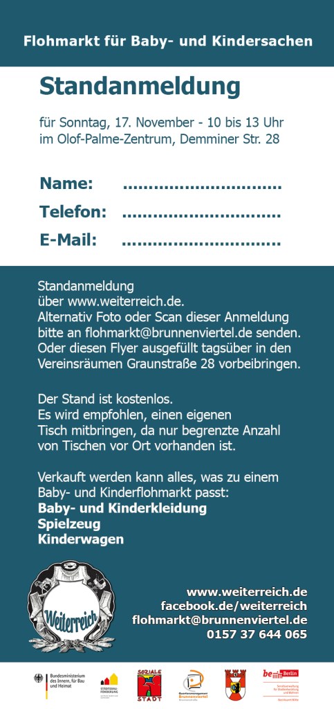 Flyer Weiterreich hinten