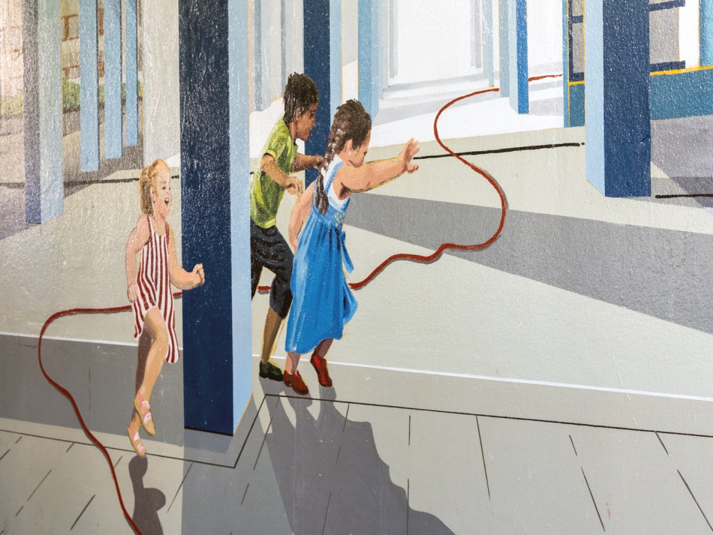 Kunst im öffentlichen Raum im Brunnenviertel. Foto: Sulamith Sallmann