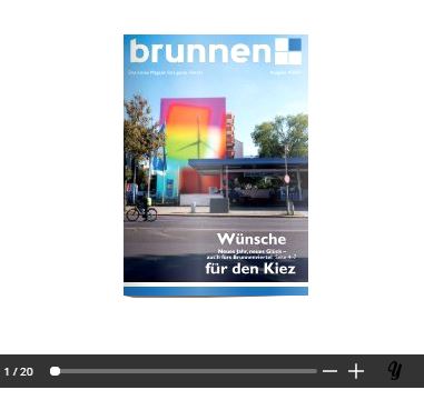 Das Heft "Neujahrswünsche für den Kiez"