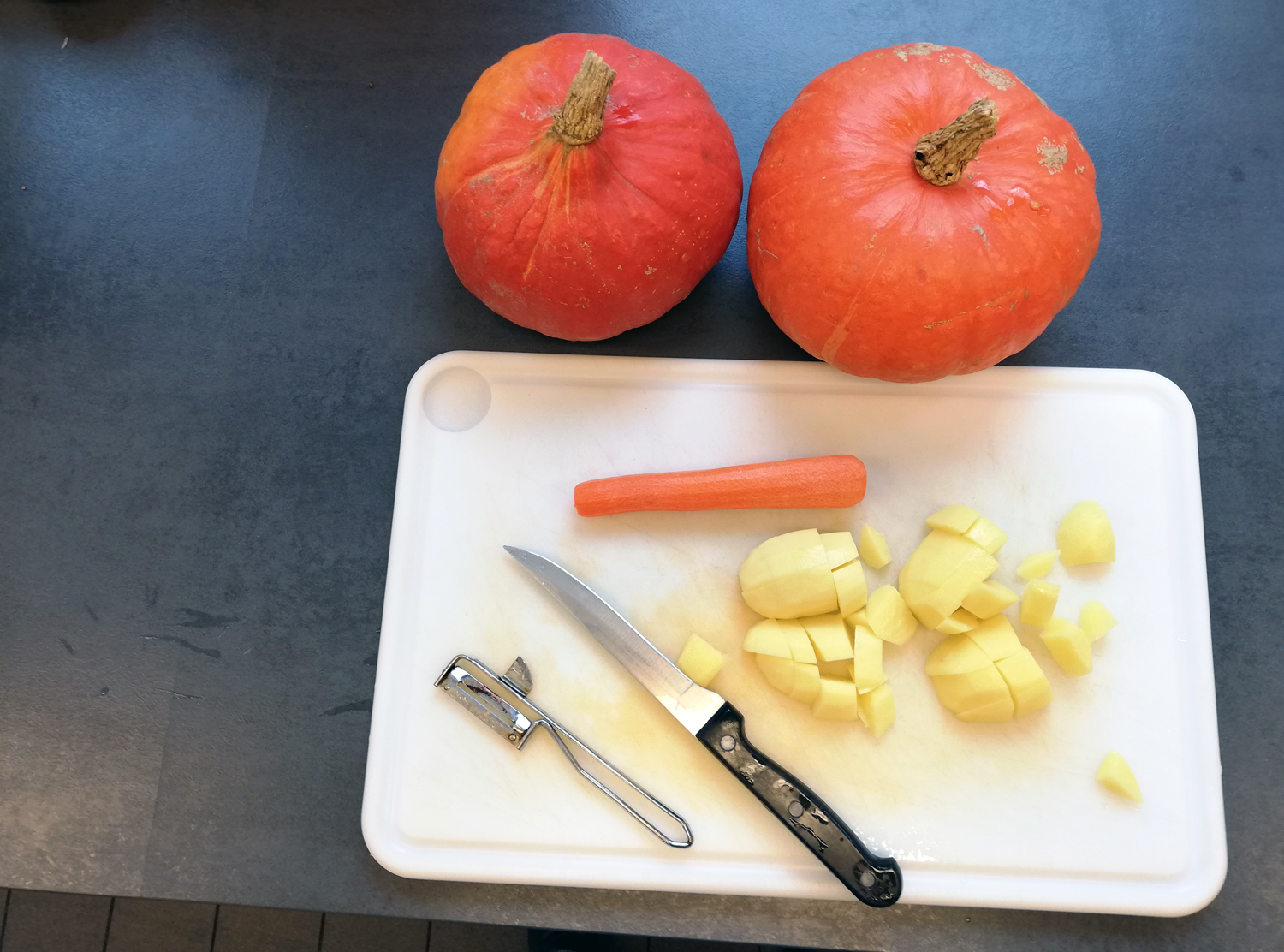 Kürbis, Möhre, Kartoffeln