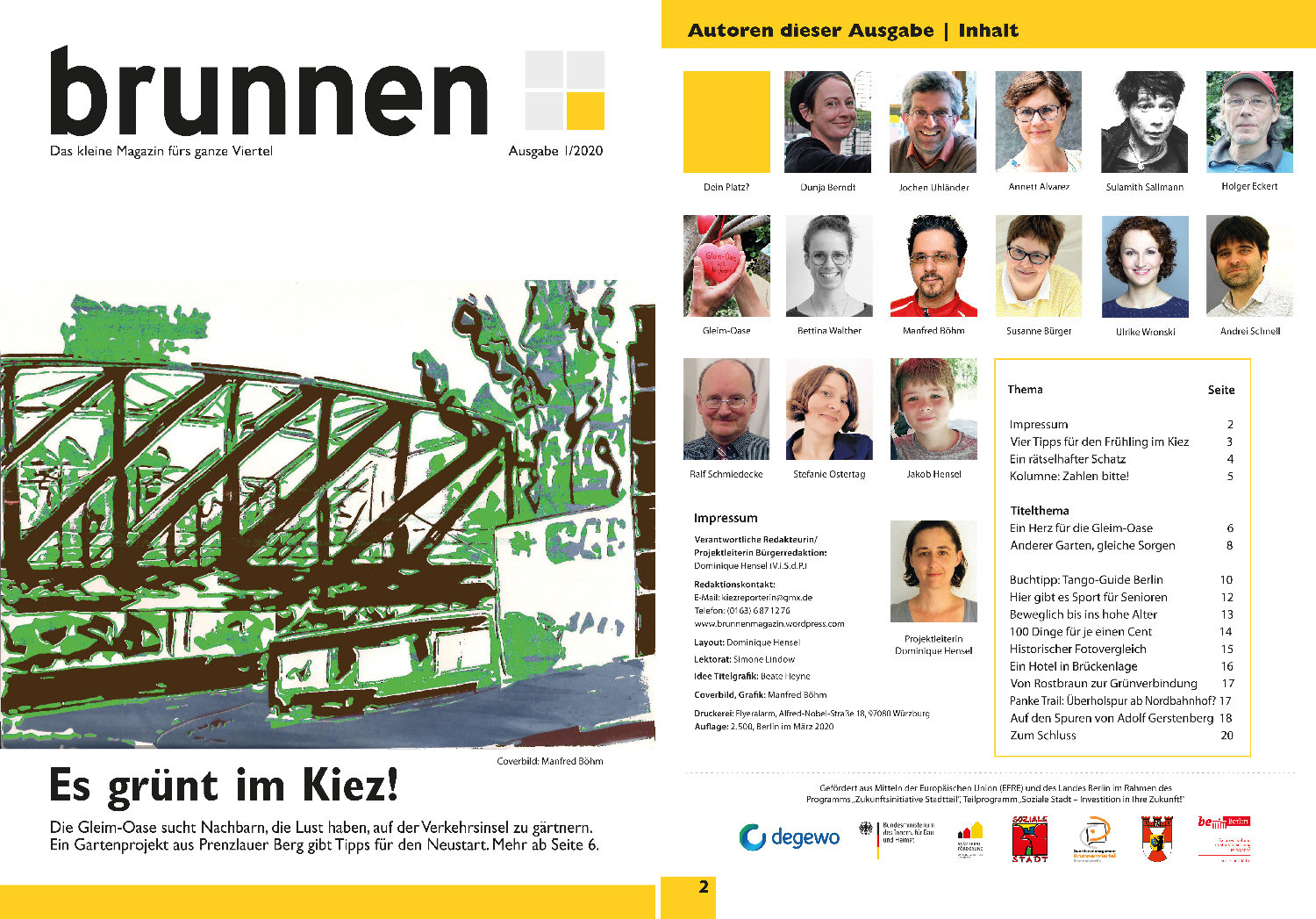 Neues Kiezmagazin: Es grünt im Kiez!