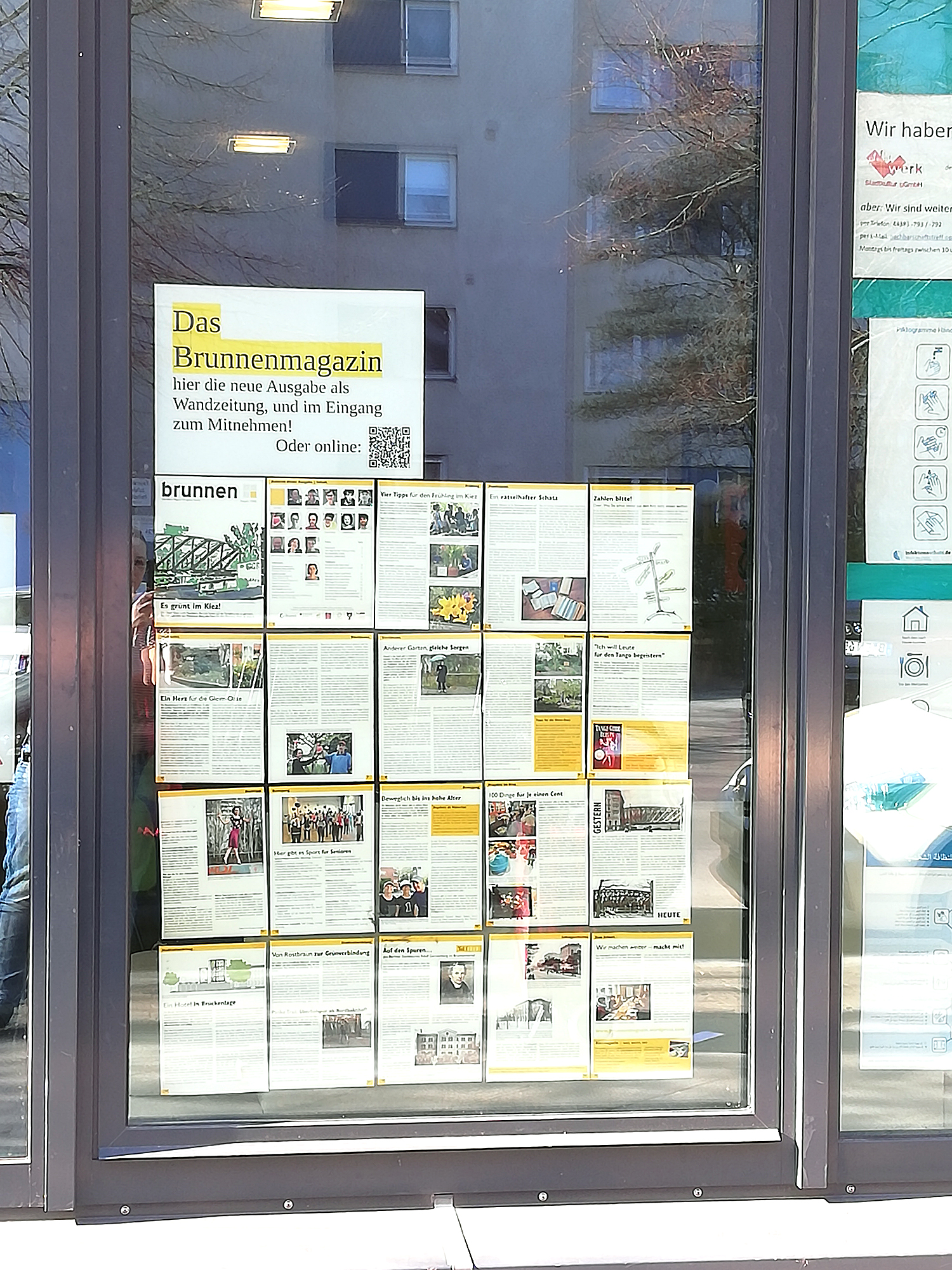 Kiezmagazin mal anders – als Wandzeitung