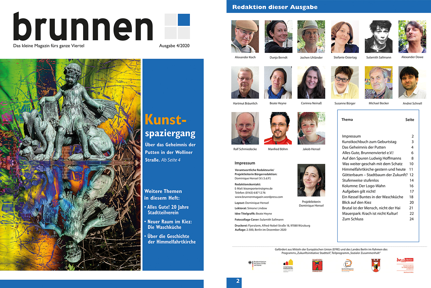 Neues Kiezmagazin: Kunstspaziergang im Brunnenviertel