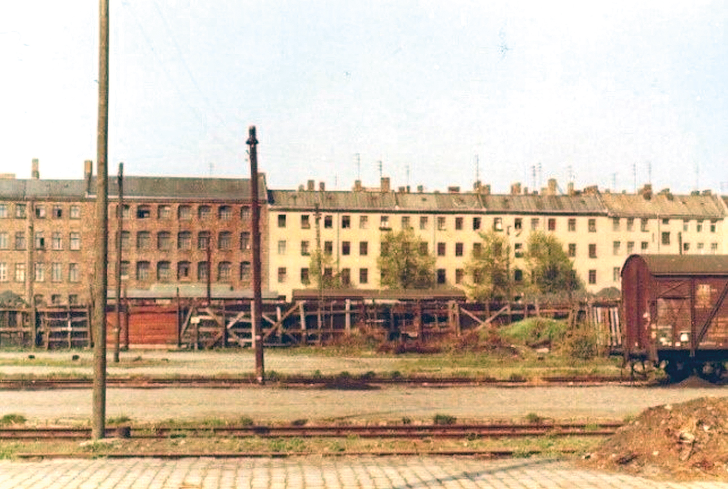 Gestern und heute: Güterbahnhof der Nordbahn