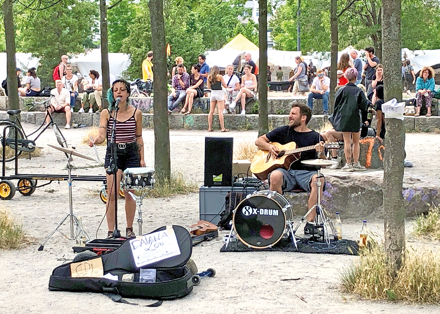 Trommeln, Beats und gute Stimmung im Mauerpark
