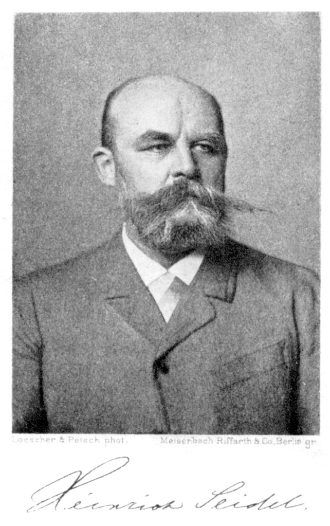 Heinrich Seidel um 1890. Foto: Loescher & Petsch/Wikipedia