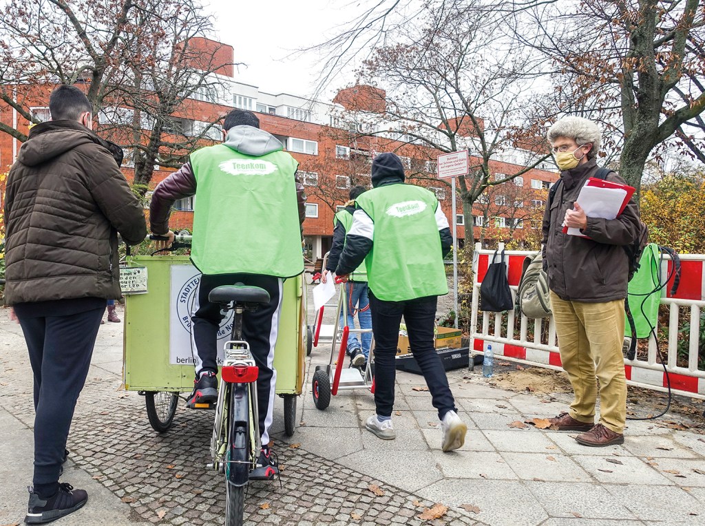 Bei der Sperrmüllaktion im Brunnenviertel im November 2020. Foto: Sulamith Sallmann