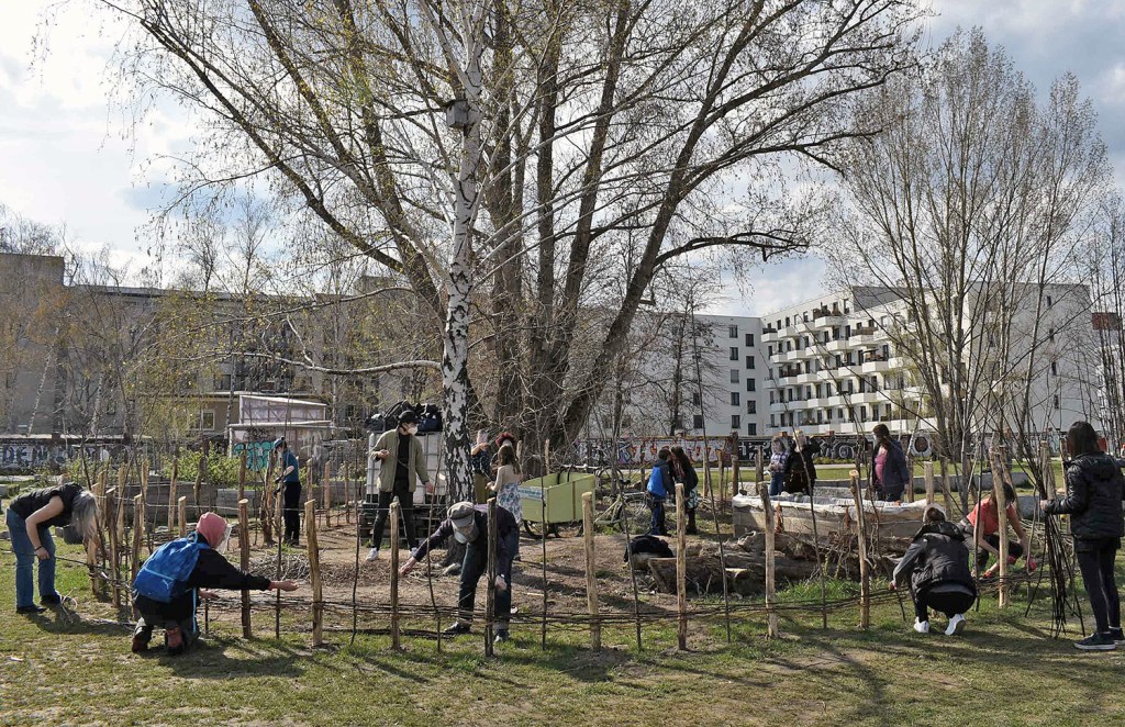 Ein Platz für Wildbienen entsteht