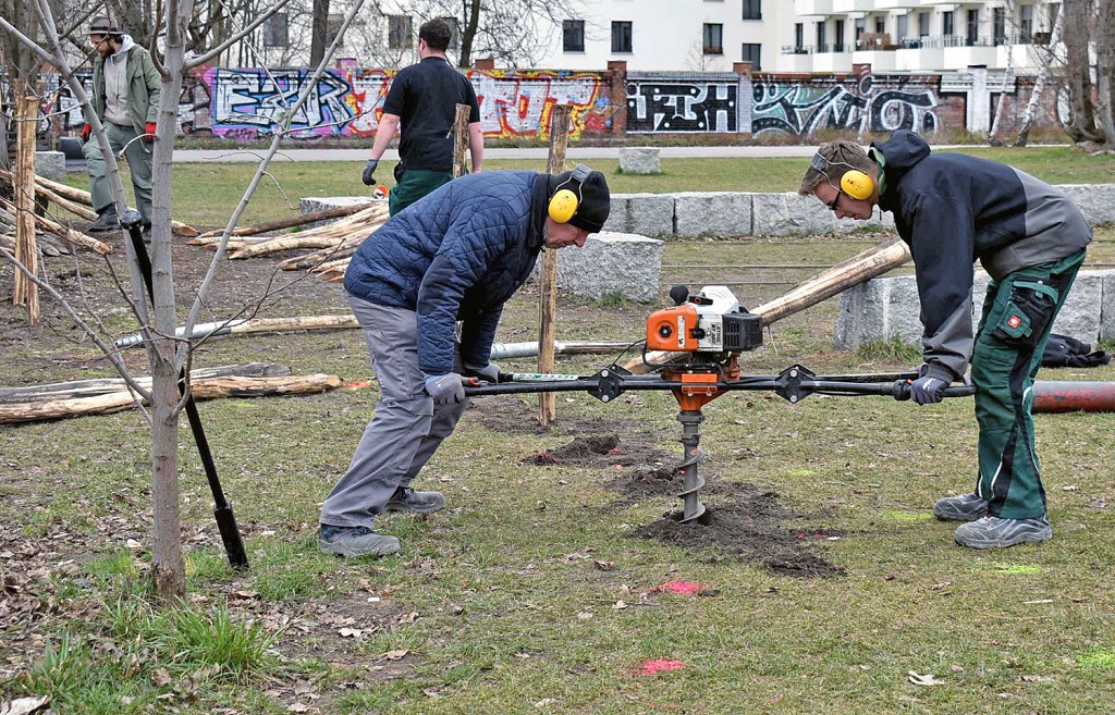 Ein Platz für Wildbienen entsteht