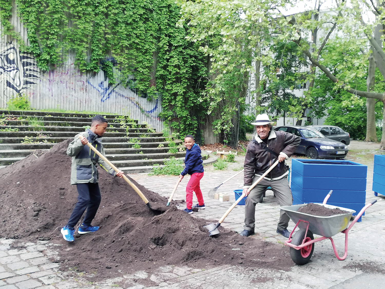 Diesterbeet: Blumen auf die Wunde