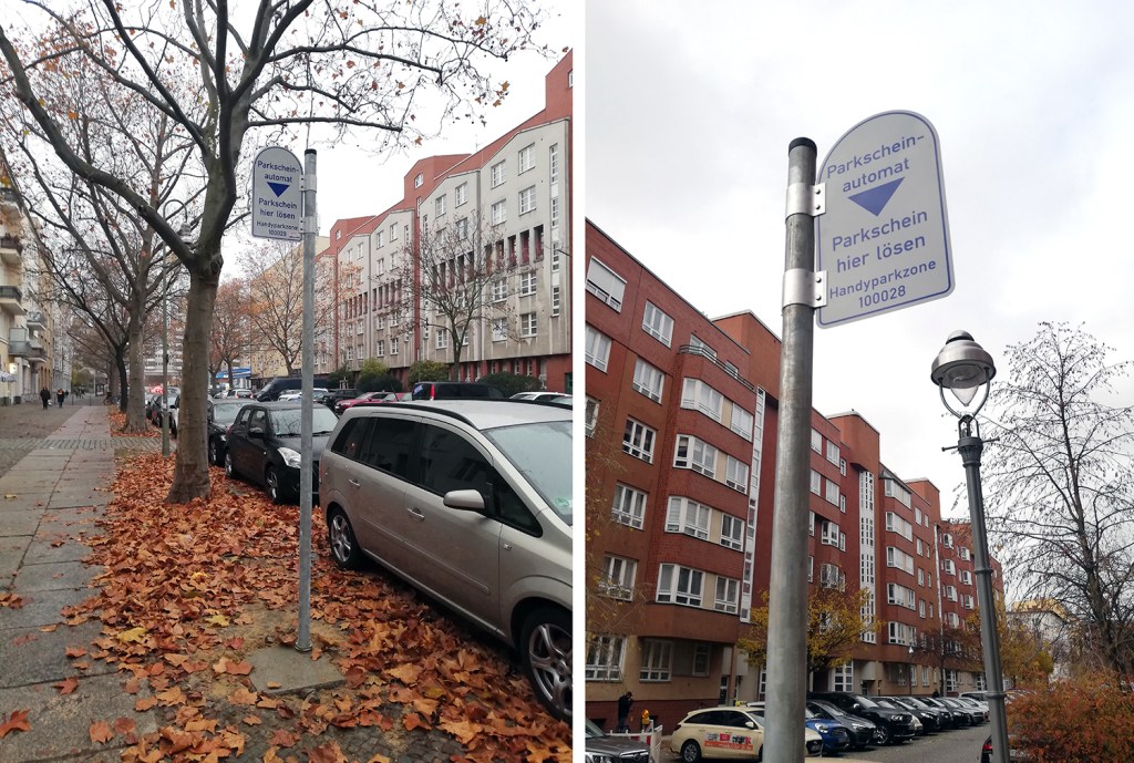 Parkscheinautomaten im Brunnenviertel