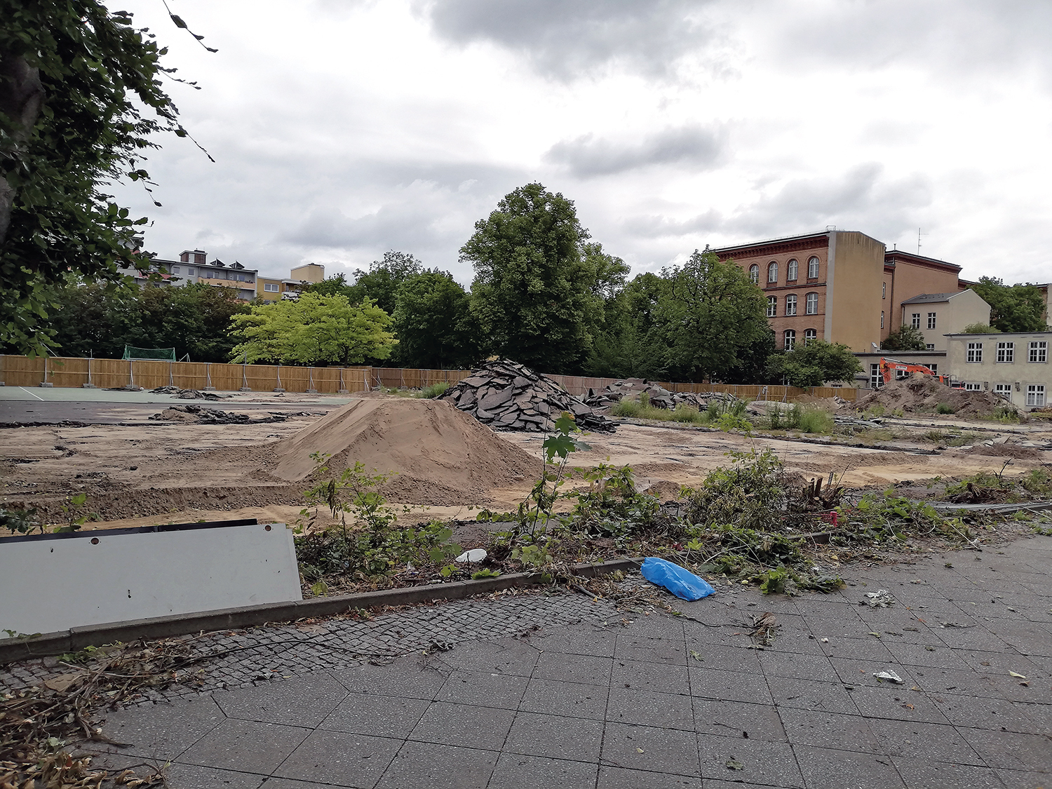 Baustelle Vineta-Sporthalle am 20. Juni 2020