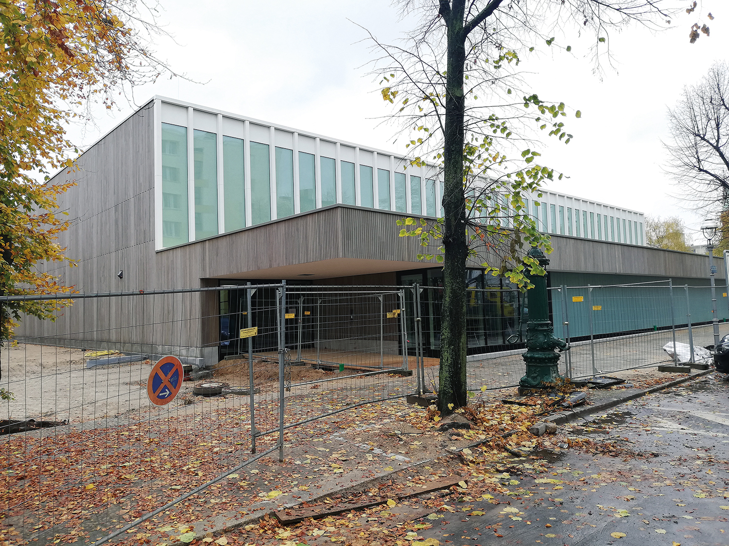 Baustelle der Vineta-Sporthalle am 5.11.2021