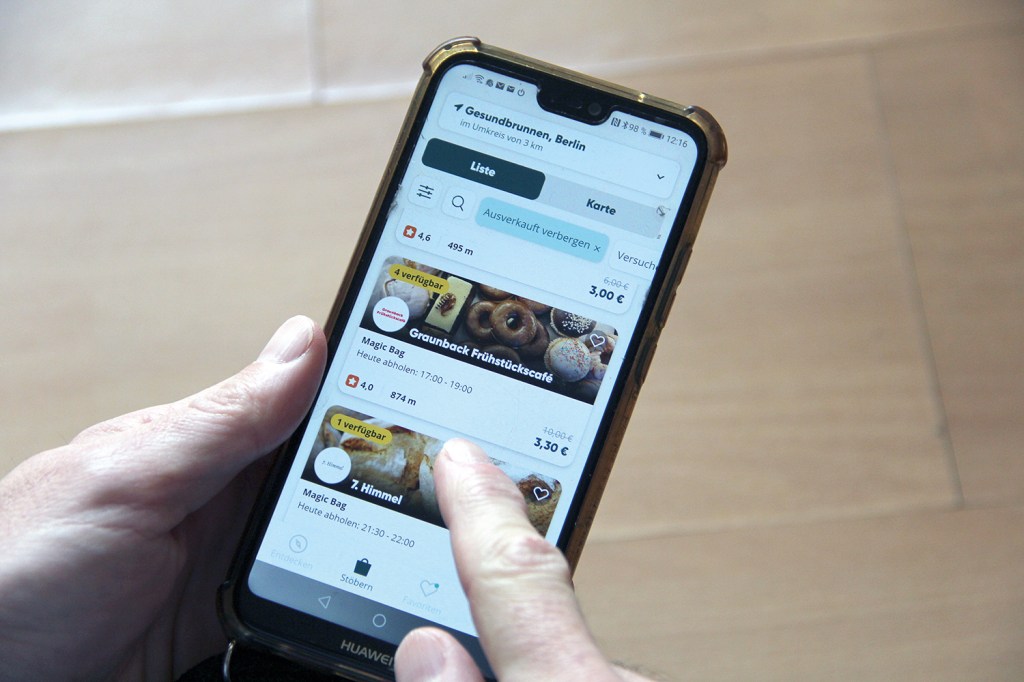 Lebensmittel retten geht auch per App. Foto: Dominique Hensel
