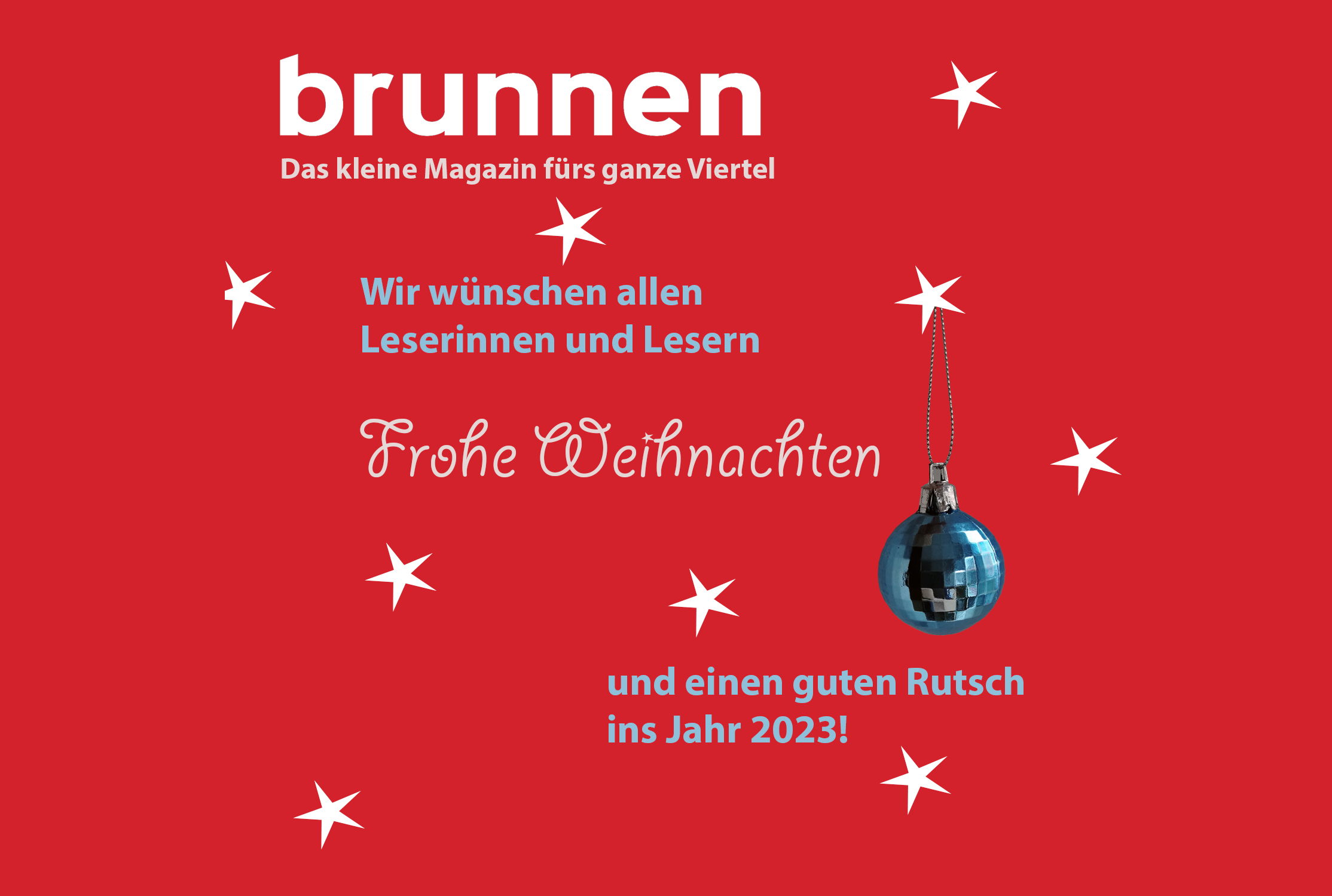 Frohe Weihnachten und einen guten Rutsch!
