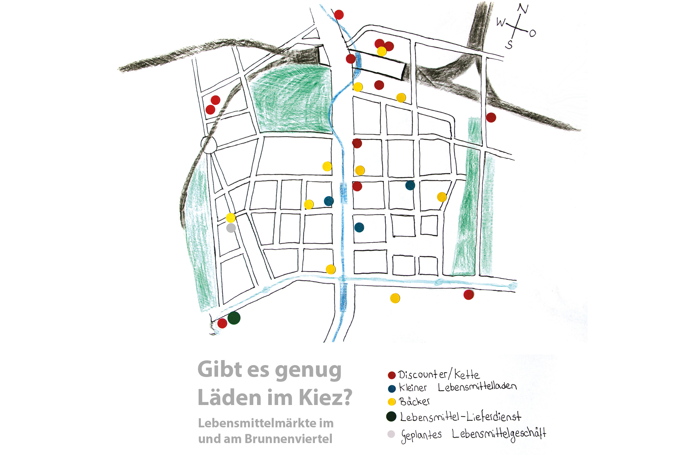 Lebensmittelgeschäfte: Gibt es genug Läden im Brunnenviertel?