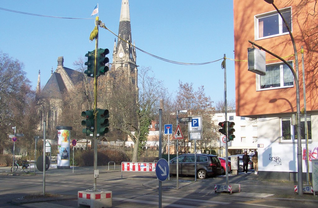 Gartenstraße Ecke Feldstraße im Februar 2023. Foto: Ralf Schmiedecke