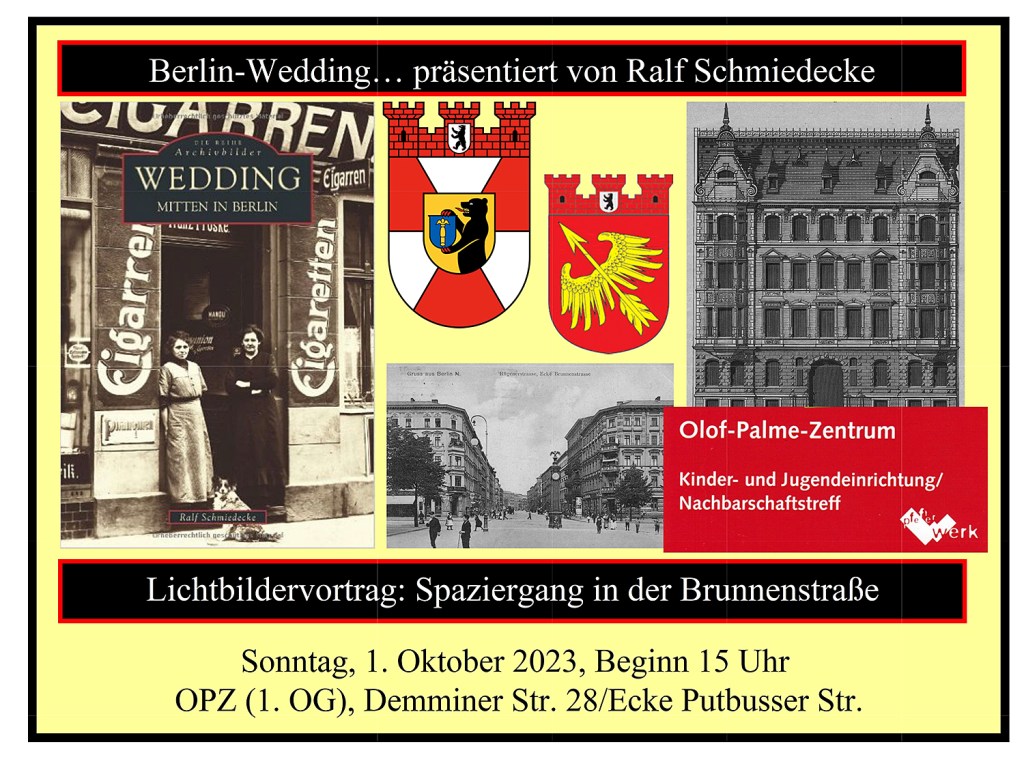 Veranstaltungstipps: Plakat für einen Lichtbildervortrag.