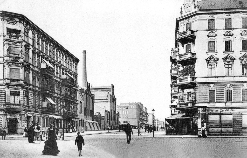 Ecke Hussitenstraße und Voltastraße um 1905. Foto: Sammlung Ralf Schmiedecke