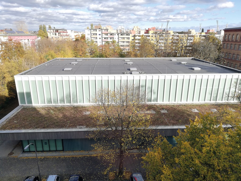 Die Vinetahalle in der Putbusser Straße 12. Foto: D. Hensel