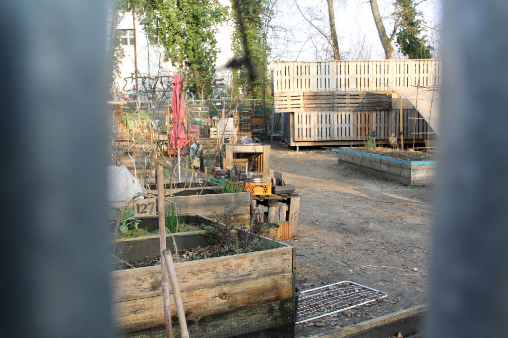 Noch neu am Kiez: Der Gemeinschaftsgarten Himmelbeet in der Gartenstraße ist 2022 an die Liesenbrücken gezogen. Foto: Hensel