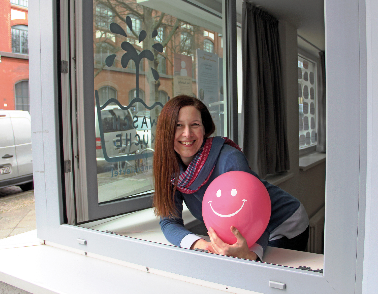 Zum Lachen in die Waschküche