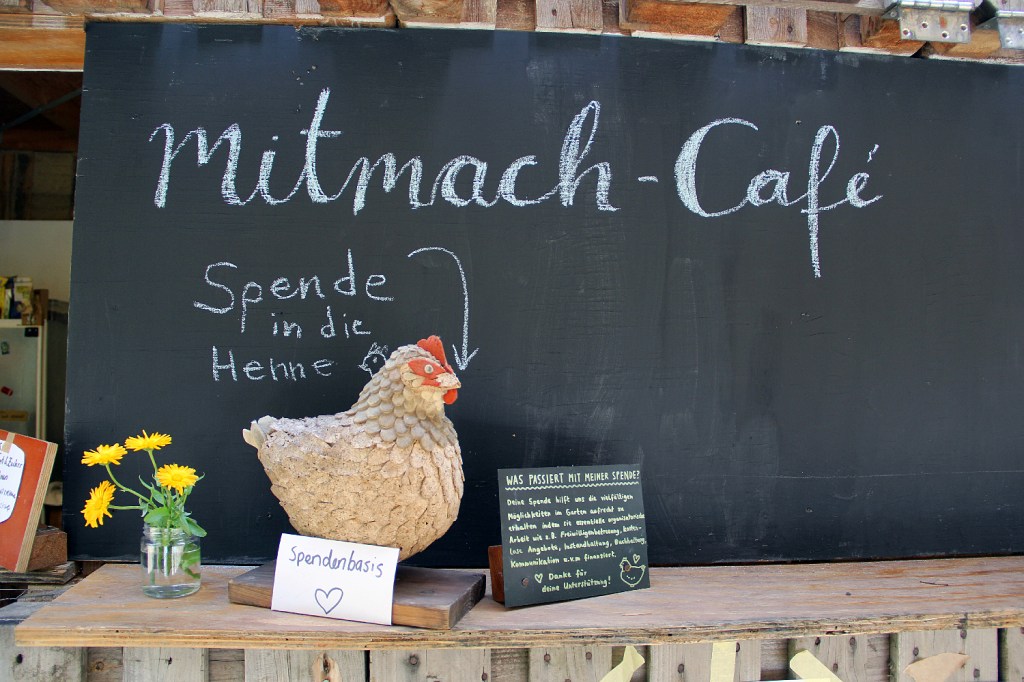 Das Gartencafé im Gemeinschaftsgarten Himmelbeet hat wieder geöffnet. Foto: Hensel