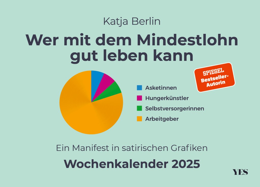 Der Wochenkalender für 2025 von Katja Berlin. Grafik: YES-Verlag