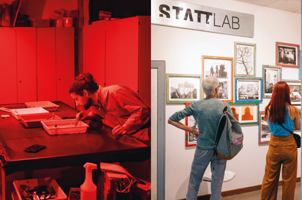 Im Stattlab: Fotolabor und Ausstellung. Foto/Montage: Tilman Vogler