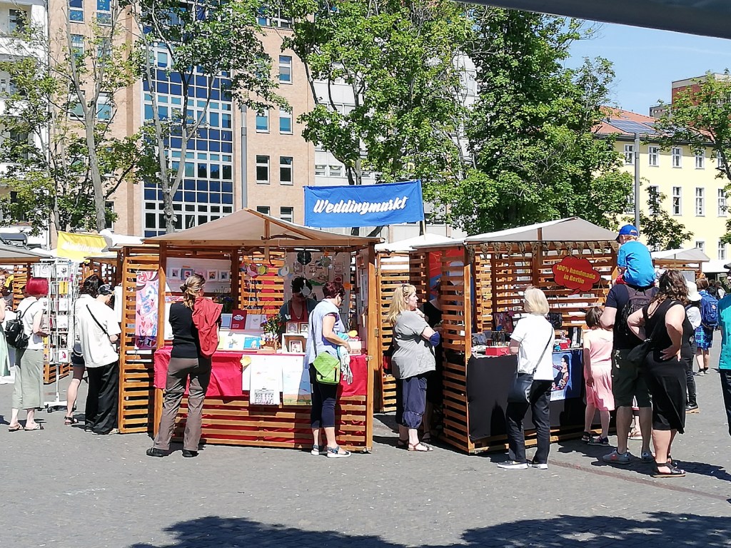 Weddingmarkt auf dem Leopoldplatz. Foto: Hensel