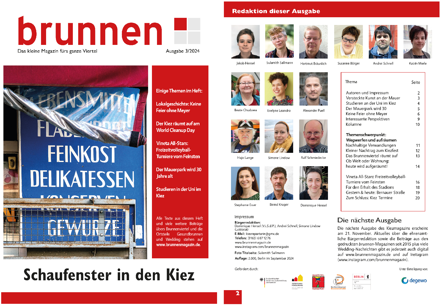 Neues Kiezmagazin: Ein Schaufenster in den Kiez