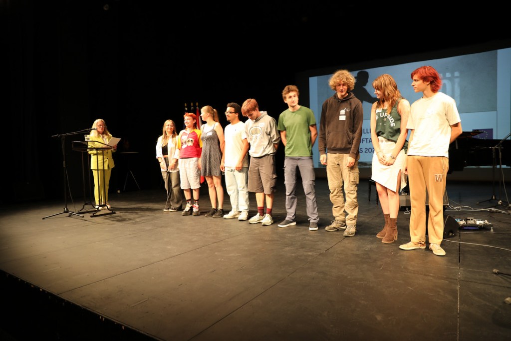 Bei der Veranstaltung im Atze Musiktheater. Foto: Stiftung Naturschutz Berlin/Jana Kotte