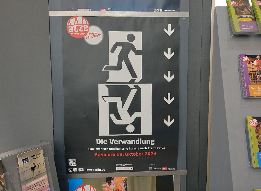 Plakat für "Die Verwandlung". Foto: Hensel
