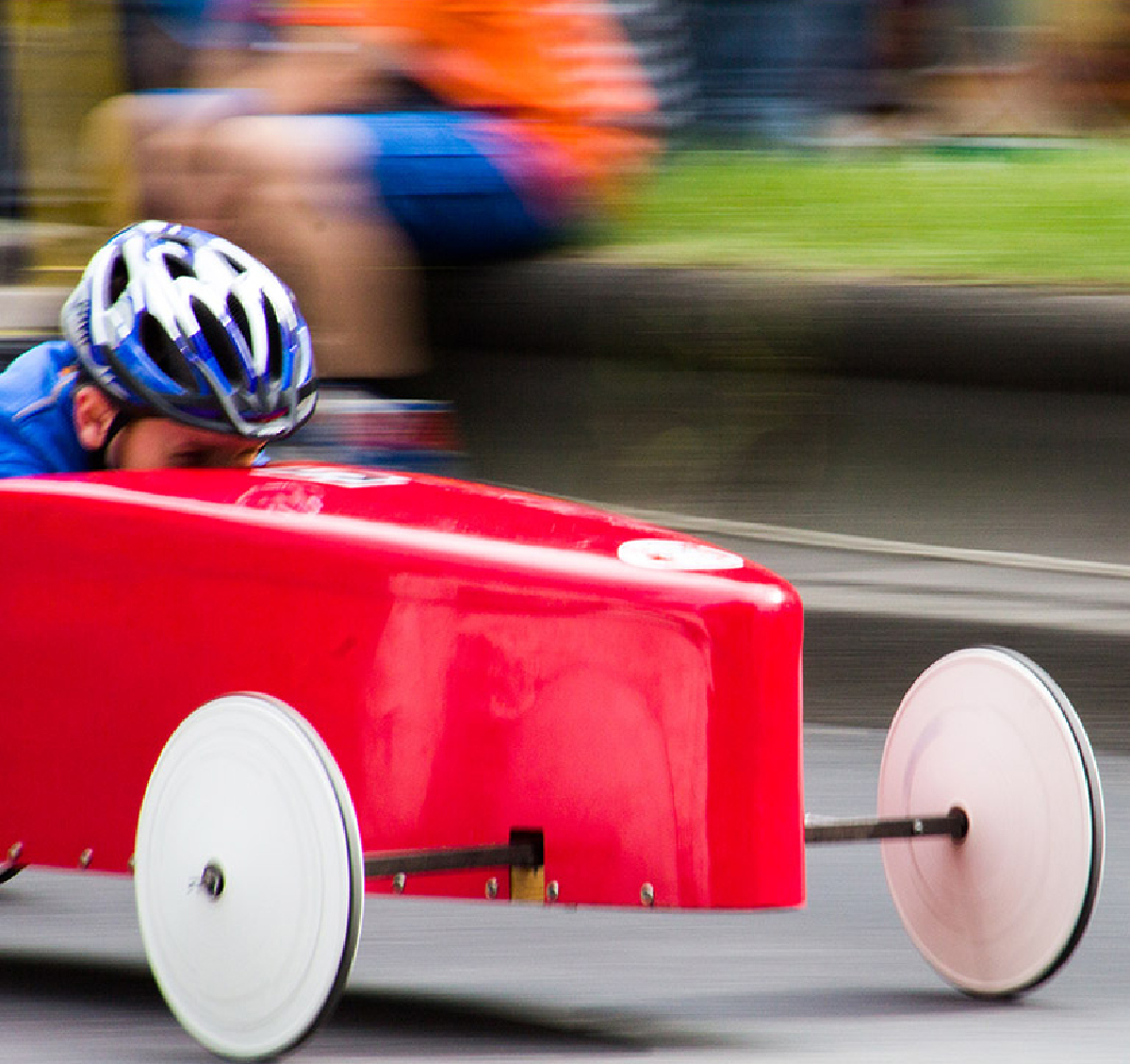 Noch mal zum Seifenkistenrennen in der Badstraße!