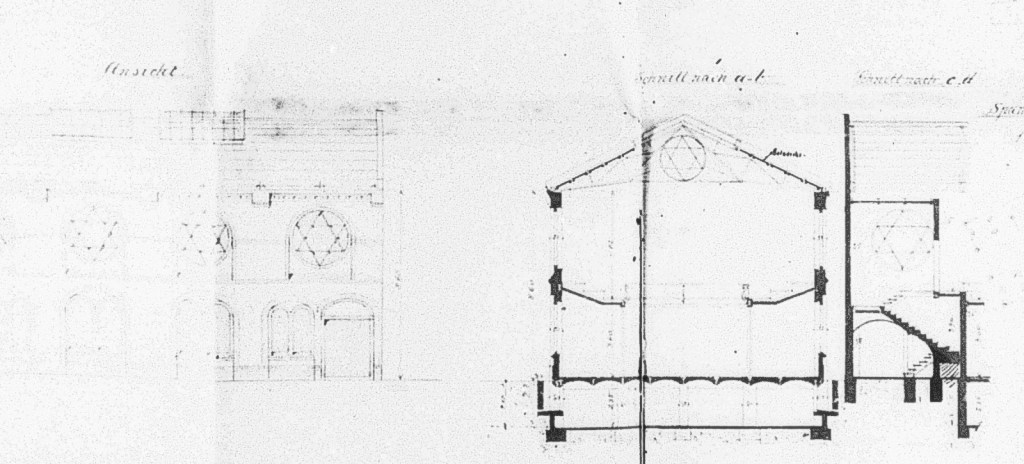 Bauakte zur Synagoge Liesenstraße 3, Planung und Umsetzung 1899, Synagoge zerstört, Quelle: Landesarchiv Berlin