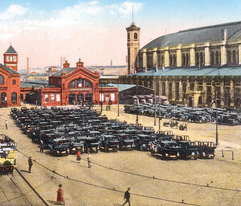 Der Berlin-Stettiner Vorortbahnhof, rechts die Fernbahnhofshalle. Foto: Sammlung Ralf Schmiedecke