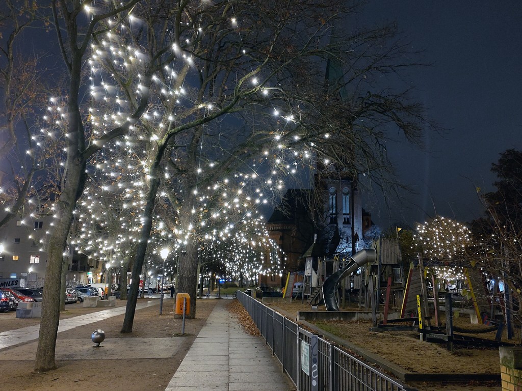 Lichter am Leopoldplatz. Foto: Hensel