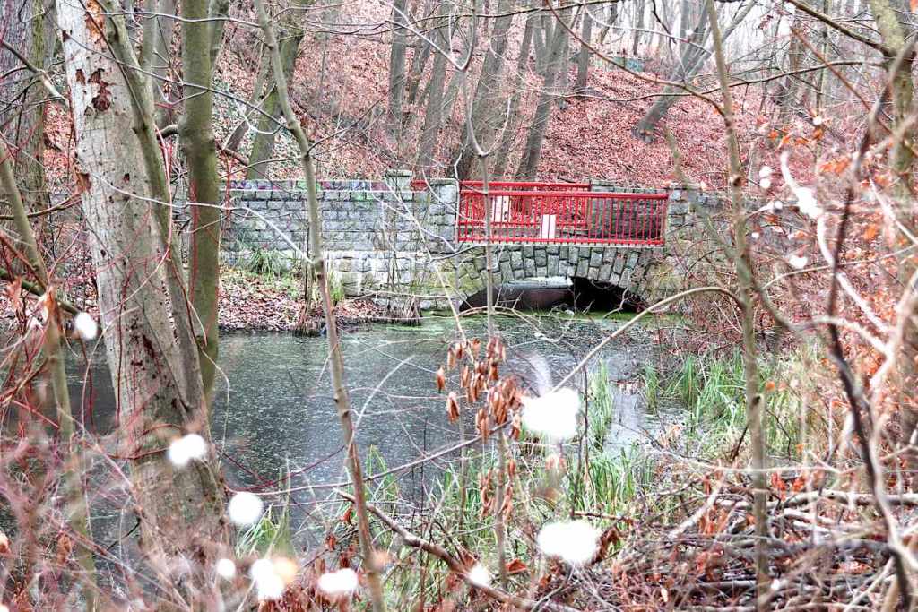 Rote Brücke Sperlingsee Entenpfuhl