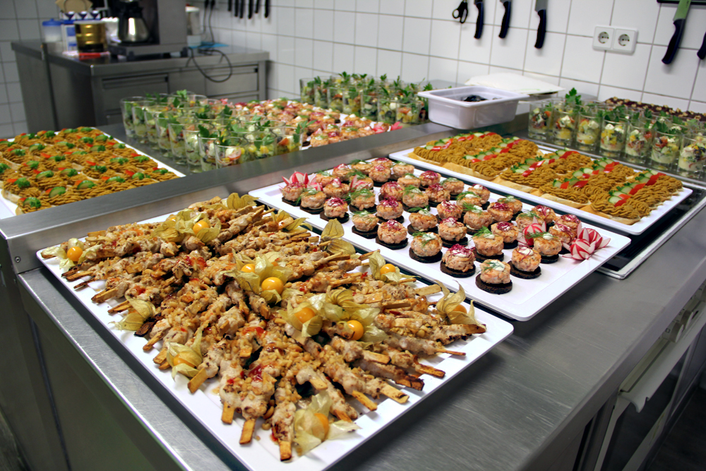 Das Team hat eine Buffet gemacht. Foto: Hensel