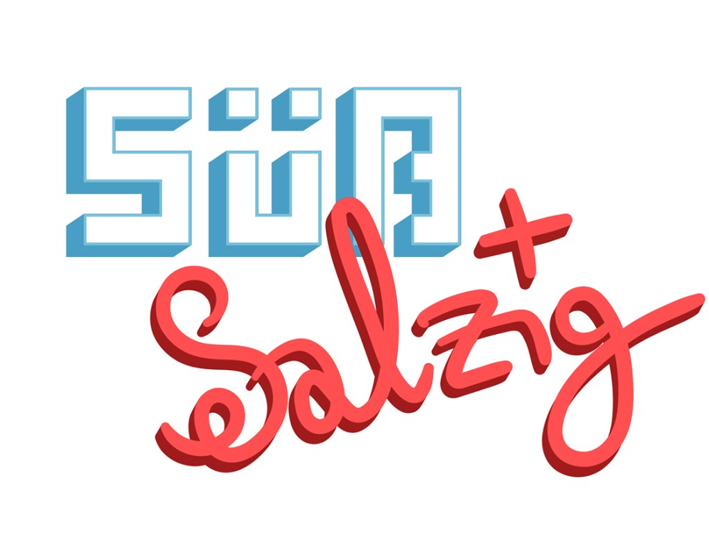 Das Logo der Reihe "Süß + Salzig". Grafik: georg + georg
